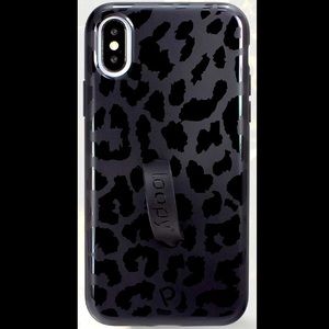 i-Phone X Midnight Leopard Loopy Case